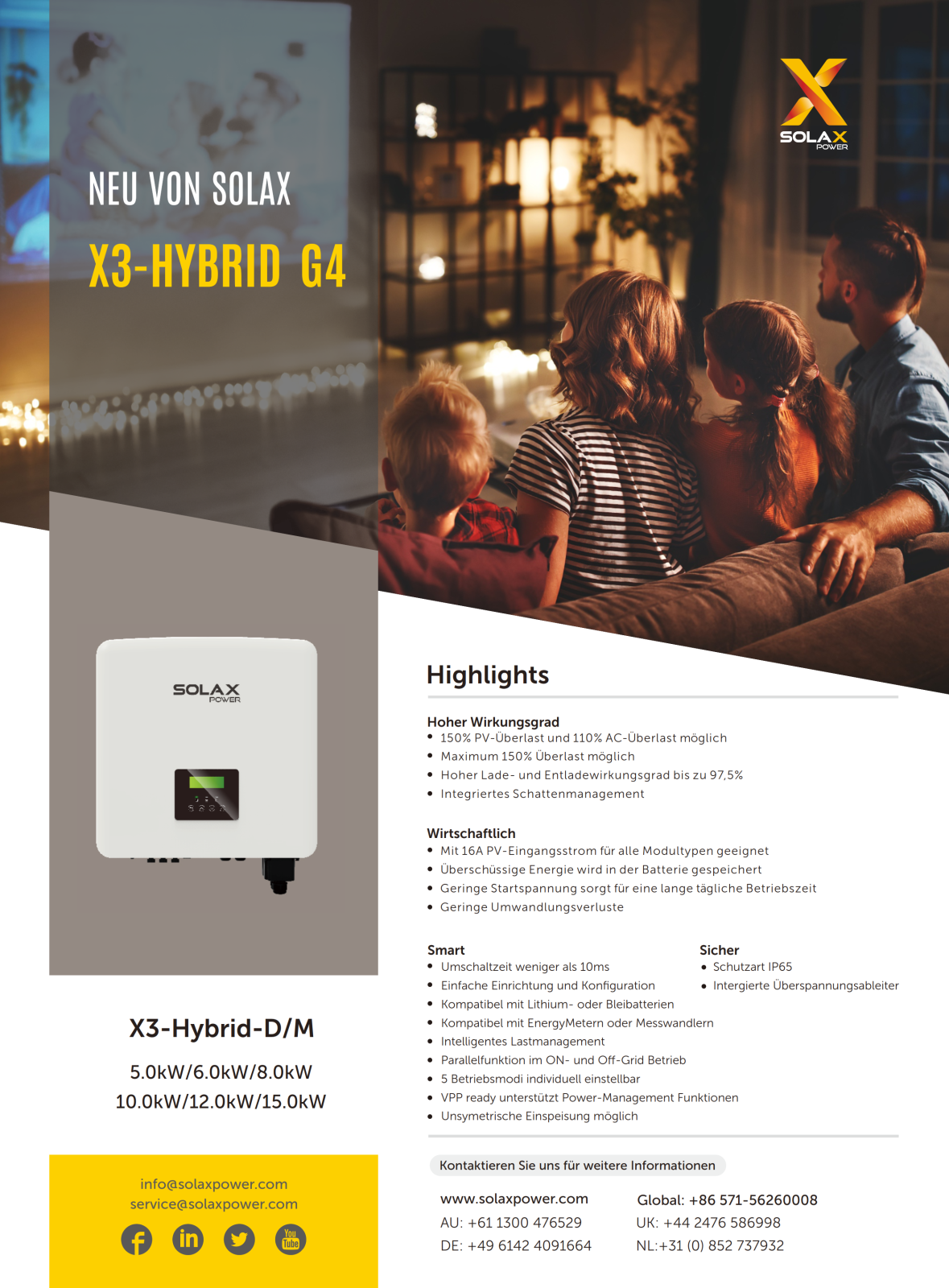 Solax X Kw Hybrid T Bat Sys Hv Kwh Speicher